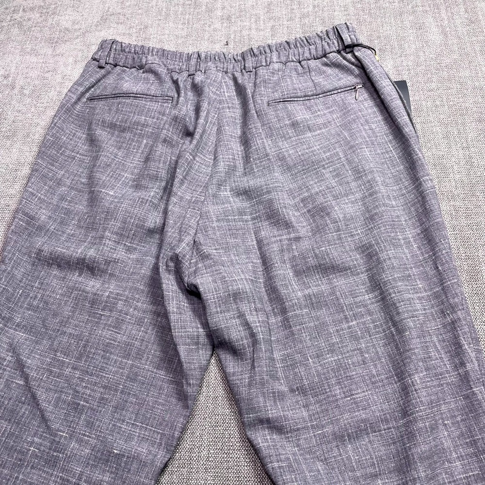 Ted Baker Jem Textured Dress Pants Mens 35 Light Gray Wool Stretch TB605059 - Picture 12 of 15